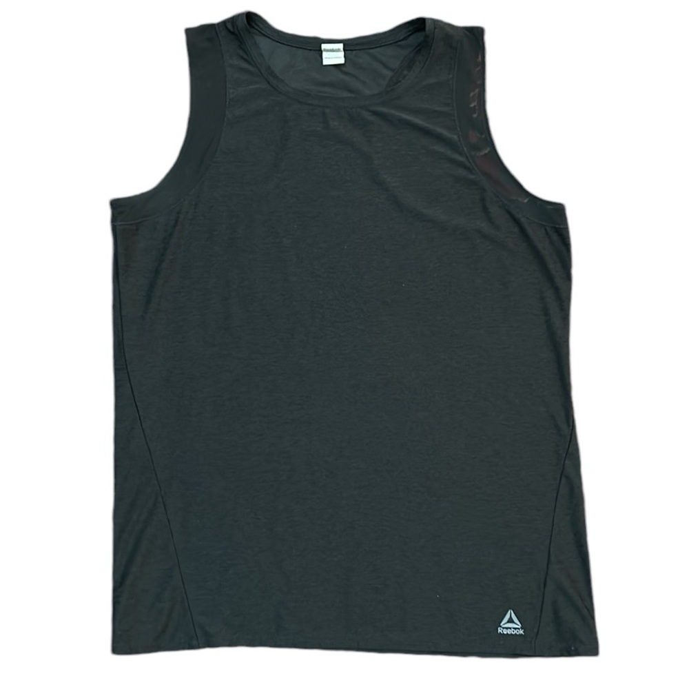 Reebok  Black Muscle Tee with Mesh Trim Size Large
